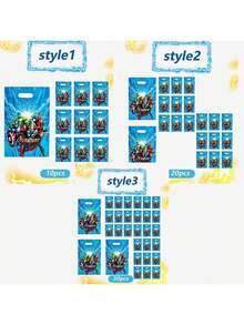 Marvel 10/20/30个漫威主题派对礼品袋，16.5*25厘米手提袋，礼品包装，蜘蛛侠主题派对礼品包装袋，生日派对回礼袋，星空派对收纳袋，太空主题，婚礼装饰，婚礼用品，新娘，迎婴派对回礼，生日装饰，节日派对用品，超市用品 - 彩色 - 查看 2