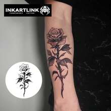 INKARTLINK タトゥーシール 花 ジャグアタトゥー 2枚セット2週間 長持ち 防水 刺青シール 入れ墨シール メンズ レディース 流行 男 女 半永久的 消えるタトゥー 手首 腕 手の背 足 腹部 鎖骨 - 4 - チェックする 9