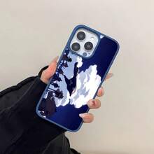 Funda magnética negra para  con diseño de tripulación pirata, con bandera y siluetas de aventureros. Compatible con  17,  16,  16 Pro Max,  15,  15 Pro Max,  14,  13,  12 y  11 Pro. Fabricada en TPU, es resistente a golpes. Un regalo ideal para familiares, amigos, niños, cumpleaños, Año Nuevo Chino, vacaciones, parejas y San Valentín. - Azul - Ver 6