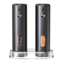 Rechargeable Electric Salt And Pepper Grinder, Adjustable Coarseness, LED Light, One-Handed Operation, Convenient For Home Use, Outdoor Picnics, Or As A Holiday Gift! Kitchen Gadget, Available In Single Or Double Pack. - Multicolor - View 13