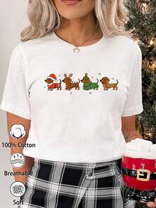 Tricou unisex cu nervuri, 100% bumbac, croială lejeră, guler rotund, mânecă scurtă, design grafic clasic cu mașini de curse, moale și confortabil, potrivit pentru casual, vacanță, activități în aer liber, modă, fitness, cadouri, toate anotimpurile - alb - Vizualizare 1