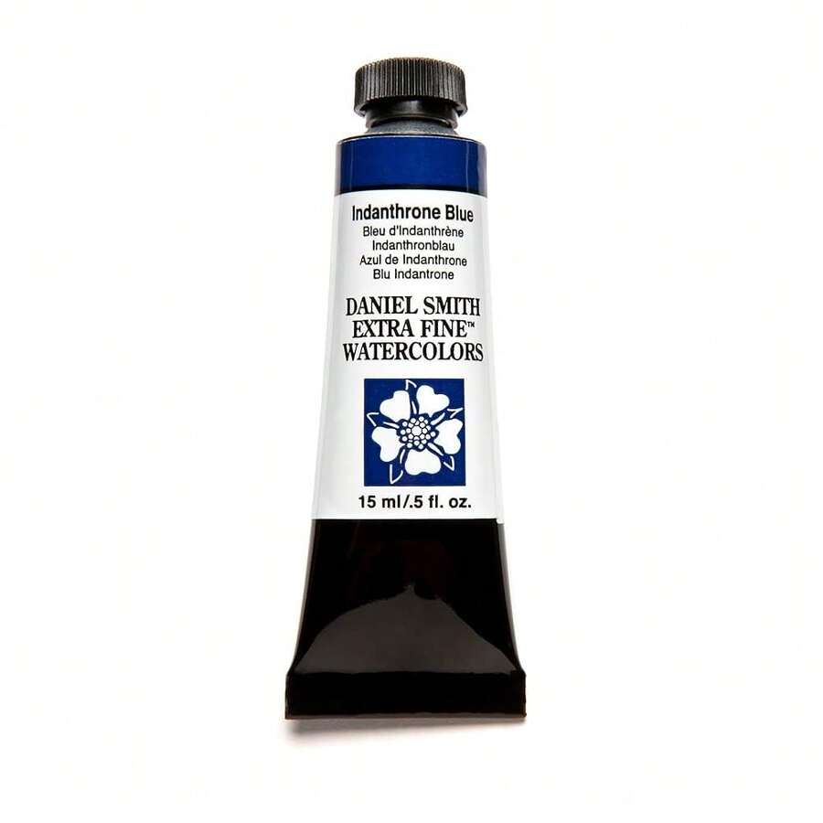 DANIEL SMITH 284600043 Daniel Smith Extra Fine Watercolor 15ml Paint Tube, Indanthrone Blue 0.5 Fl Oz (Pack Of 1),IndanthroneBlue - IndanthroneBlue - 查看 1