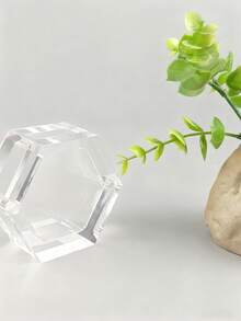 Customize 1pc Personalized Acrylic Wedding Ring Box, Customize Name And Date Pattern Ring Box, Heart-Shaped/Hexagonal Ring Box, New Wedding Gift, Wedding Party Gift, Bride Gift, Suitable For Him/Her, Boyfriend, Girlfriend, Couple, Wife, Husband, Anniversary, Wedding, Valentine's Day, Unique Gift - Multicolor - View 10