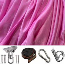 155*400cm XL Yoga Hammock Set (Includes All Accessories), Aerial Silk Hammock, Elastic Fabric Hammock. Suitable For Indoor And Outdoor Hanging Hammock, Ideal For Yoga, Camping, Picnics And More.