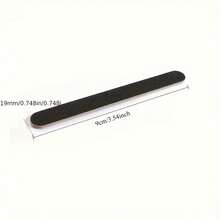 25pcs Professional Double-Sided Nail File Set | Black Matte Board Manicure Sanding Tools, 100/180 Grit, Washable Double-Sided Nail Files, Suitable For Natural Nails And Acrylic Nails, DIY Salon Use - Multicolor - View 5