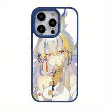 Funda de teléfono con patrón de chica anime para iPhone 16, fundas transparentes 13MINI, a prueba de golpes, funda de teléfono 14PLUS, premium 16PLUS, estética 15, anti-caída 13PRO, funda de carga inalámbrica magnética 11PRO, borde esmerilado 14, 15PROMAX, linda XSMAX/12PRO/12PROMAX/15PLUS/14PROMAX/16PRO/13PROMAX/16PROMAX/11PROMAX/13/15PRO/XR/12/16/12MINI/XS/14PRO/11 - Blanco - Ver 4