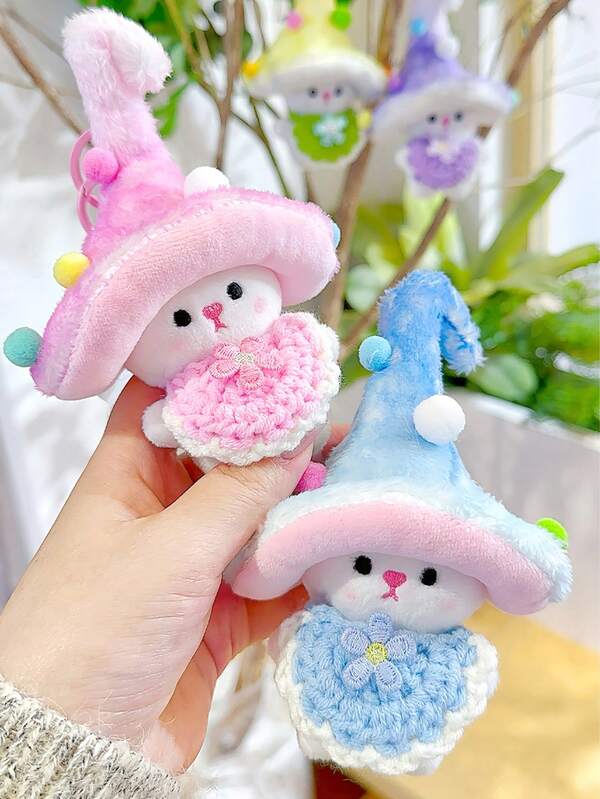 1PC Cute Cartoon Plush Pendant Plush Mushroom Keychain,Cute Plush Cartoon Bag Charm Trinkets Phone Charm Gifts For Women Wristlet Keychain Couple Keychain Car Keychain Key Lanyard Keychain Accessories Keyring For Backpack Birthday Gift Friend Gift Wedding Gift Festival Gift Party Gift Event Souvenir Room Decoration.