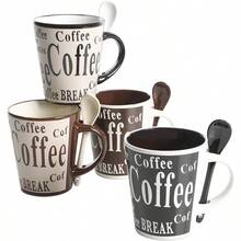 Mr Coffee 8 Piece Bareggio Mug And Spoon Set NA - BlackandWhite - View 2
