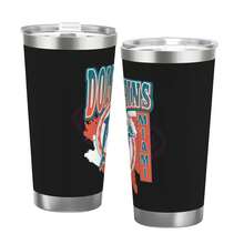Dolphins Football Team Gift For Men Dad Grandpa Husband Funny 20Oz Stainless Steel Tumbler Cup Man, Car Lovers Travel With Christmas Gifts Made In USA   Sports Coffee Mug,Stainless Steel,Insulated,Classic Collection Fans - 白色 - 查看 1