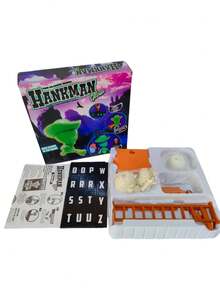 Executioner Riddle Game, Multiplayer Mystery Word Game, Entertaining Thinking Game, Available In English And Spanish Versions, Large Size Failure Effect Display Recommended, Family Game Toy, Suitable For Christmas, Halloween Parties, Can Be Given As Small Gifts