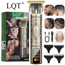 LQT Set Alat Cukur Rambut Rumah Tangga 3pcs/2pcs/1pc, Alat Cukur Rambut Nirkabel, Pemangkas Jenggot dan Pisau Cukur Pria, Pengisian Daya USB-C, Alat Potong Rambut Multifungsi, Cocok untuk di Rumah dan Perjalanan, Hadiah Hari Ayah atau Natal untuk Pria - Perunggu - View 14