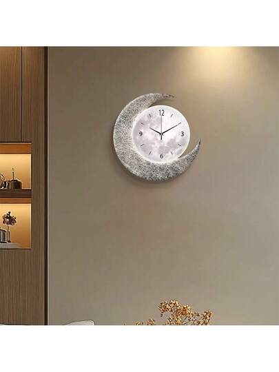 1pc 12inch/16inch Creative Arts Planet ative Painting Wand Clock, Super Quiet Quartz Movement, No Ticking Sound, Room ation, Home Living Bedroom Classroom Kitchen Office ation view 9