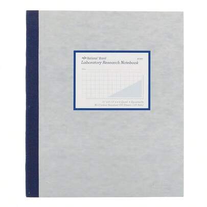 NATIONAL Brand Laboratory Notebook 4 X 4 Quad Gray Carbonless 11 X 9.25 100 Sets 43644
