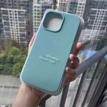 Velvety Silicone Case, Soft Touch And Premium Protection - màu xanh lá - Xem 1