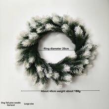 1 opakowanie świątecznego wieńca, świąteczny wieniec na drzwi wejściowe, świąteczne wieńce na drzwi z czerwonymi jagodami, szyszkami i liśćmi cedru, sztuczny wieniec na Boże Narodzenie, dekoracje do wnętrz i na zewnątrz, wieńce na drzwi wejściowe z prawdziwym akcentem, duże sztuczne świąteczne, małe zimowe wieńce z sosny i cedru na okna, na zewnątrz, do domu, ogrodu, na ścianę, na werandę, do powieszenia na ścianie - Wielokolorowe - Zobacz 13