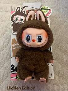 POP MART 怪兽系列 - 美味马卡龙乙烯基人偶盲盒，随机设计可动收藏玩具，万圣节和圣诞节家居装饰礼物（1个）