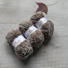 3 Groups Of 50g, Total 150G Faux Fur Yarn [1387] Feather Yarn Thread Skeins, Suitable For Weaving Hats, Scarves, Home Products, 100% Polyester, Approx. 32m/34 Yards Per Skein