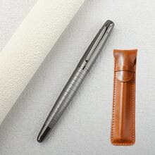 1pc Metal Ball Pen, Professional Roller Ball Pen, Fashionable And Durable, Exceptional, Mechanical Feel, Metal Texture, Luxury Pen - 637 - View 12
