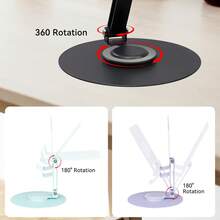 EIGIIS Tablet Stand For Desk, 360° Swivel For IPad Holder, Aluminum Adjustable Tablet Holder, Compatible With IPad Pro/Air/Mini And More - Multicolor - View 8