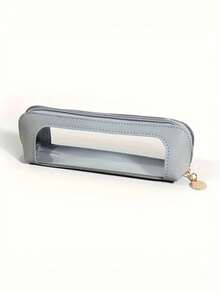 Transparent Cosmetic Bag, Travel Makeup Bag, Faux Leather Makeup And Brush Organizer Pouch With Clear Window And Zipper, Convenient For Carrying, Suitable For Fitness And Business Travel, Can Hold Lipstick And Other Items, Not Waterproof, Suitable For Students And Daily Use, Can Be Given As A Gift To Friends, Girlfriends, Teachers Or Valentine's Day Gifts. - Multicolor - View 12