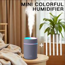 300 ml USB Zasilany Kolorowy Mini Nawilżacz, Do Domu, Biura, Samochodu - Opcje Wielokolorowe, Codzienne Nawilżanie, Zapobieganie Suchości