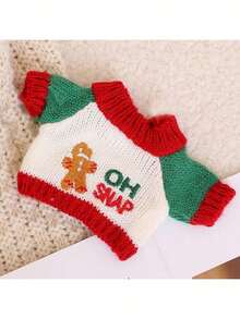 1pc - Christmas Atmosphere Car Shift Knob Cover, Universal Car Shift Dust Cover, Fashionable Mini Knitted Sweater For Car Shift Lever And Shift Knob, Christmas Holiday Decoration,Christmas Gifts