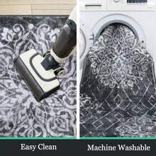 HEBE Hallway Runner Rug 2'x8' Washable Vintage Distressed Area Rugs Non Slip Laundry Rug Runner Boho Floor Carpet Runners For Hallways Entryway Laundry Room Kitchen Bathroom With Stylish Timeless Design And Practical Durability - 2x8 - View 6