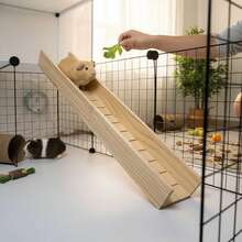 1pc Random Color & Style Wooden Hamster Ladder, Slide, Toy For Hamster And Small Pet Accessories - View 6