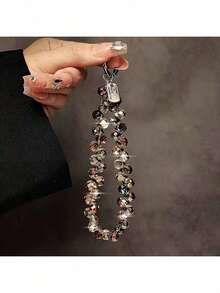 Luxury High-End Pearl Bracelet - Elegant Hanging Accessory For Phone Cases, Keyrings, Bags And Purses, Premium Pearl Charm Decor For Women, Gift Idea For Birthday Valentine's Day - 豐富多彩的 - 查看 2