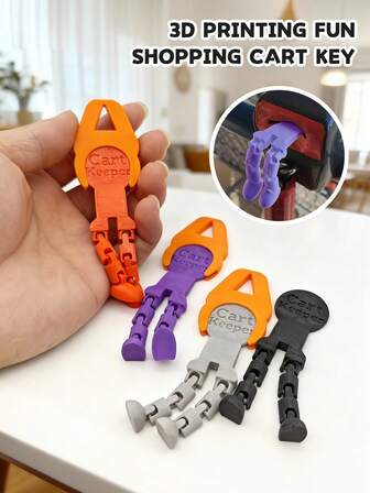 Cerradura de carrito con moneda y llavero - Herramienta de desbloqueo ligera y duradera, reemplazo de moneda de carrito. Llavero portátil de moneda de compras para llevar a cualquier lugar, ideal para uso diario, actividades al aire regalos de cumpleaños, adecuado para regalos de Navidad, Acción de Gracias y Halloween