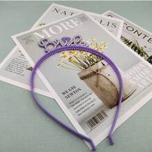 اكسسوارات عيد الحب، شريط رأس بلاستيك ABS بشكل حرف عيد الميلاد