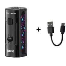 1个便携式510螺纹电池盒，400mAh，带USB-C充电端口，电压可调，兼容加热线圈工具