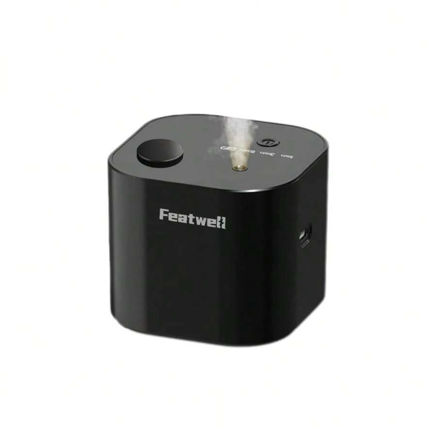 Portable Essential Oil Diffuser Mini Aroma Scent Machine For Home,Office,Bedroom-3Mist Modes,Battery Operated,Whisper Quiet,Waterless Design - Black - View 1