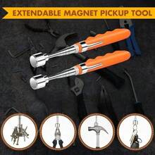 1 Orange Magnet Picking Tool, Ergonomic Handle, Easy To Grip, Multifunctional Household Maintenance Tool, Suitable For Home Maintenance, Camping Trips, DIY, Etc - 橘色 - 查看 1