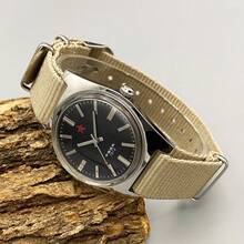 Red Star 36MM Hand-Wind Mechanical Watch Shanghai 7120 Waterproof Watch For Men Wholesale Retro Acrylic 3d Mirror