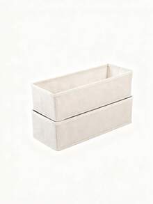 Underwear & Socks Compartment Storage Box, Storage Bag, Linen Fabric Storage Box, Can Be Placed In Wardrobe Drawers, Space-Saving, Compact & Practical