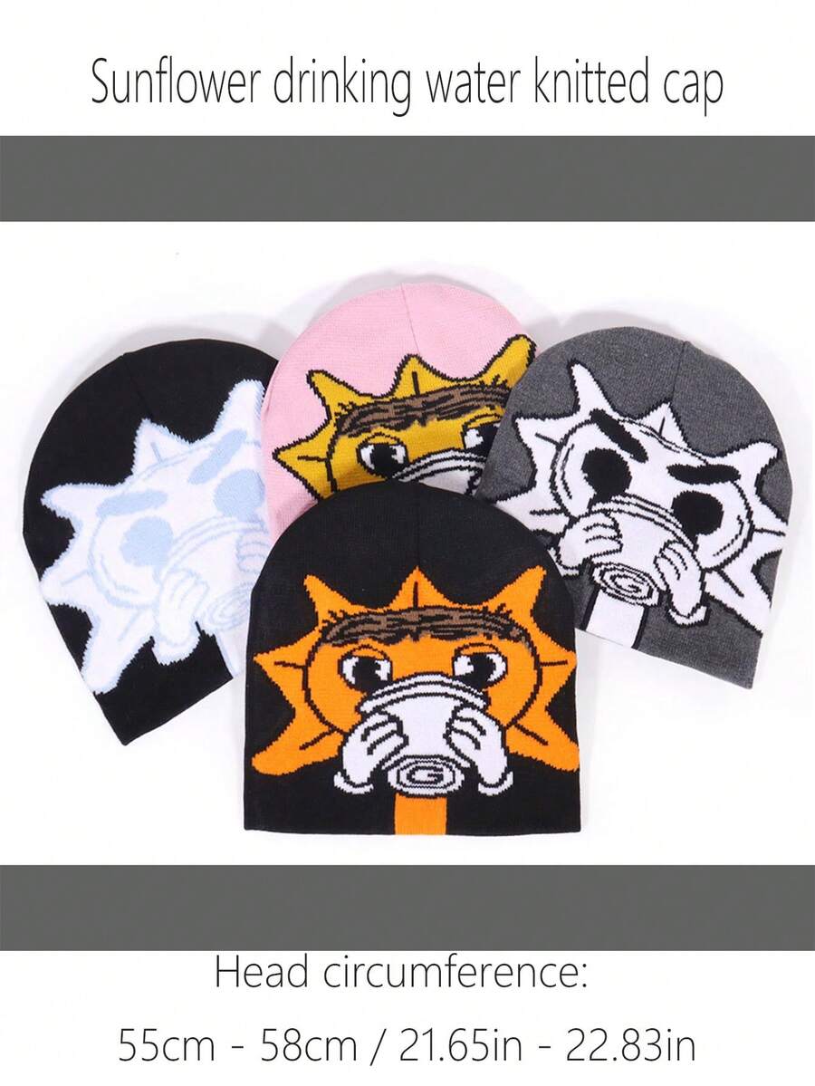 New Cute Versatile Knit Hat, Niche Design Street Fashion Outdoor Warm Beanie, In Stock