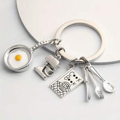 Cooking Tool Hanging Decoration, Metal Keychain Wallet, Handheld Car Rental Pendant, Mobile Phone Pendant