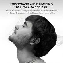 Akane Audífonos Inalámbricos Bluetooth 5.3 con Cancelación de Ruido Activa ANC 35 dB, ENC y Transparencia, Audio Ultra HD, Resistente a Salpicaduras, 6h de Batería y 24h con Base de Carga, TW900PRO - Negro - Ver 10