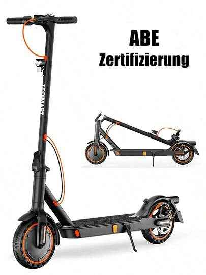 TODIMART T3 Roller mit Straßenzulassung , 350-W-Frontmotor, maximale Reichweite von 30 Kilometern,120kg Tragfahigkeit,Dreiganggetriebe zur Anpassung an verschiedene Straßenbedingungen, ausgestattet mit einer Handy-App, um den Fahrzeugstatus jederzeit zu überprüfen