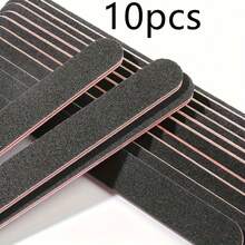 25pcs Professional Double-Sided Nail File Set | Black Matte Board Manicure Sanding Tools, 100/180 Grit, Washable Double-Sided Nail Files, Suitable For Natural Nails And Acrylic Nails, DIY Salon Use - Multicolor - View 9