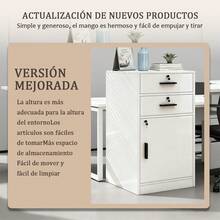 Archivero Para Oficina 3 Gavetas Metalico Economico Conllave - Blanco - Ver 8