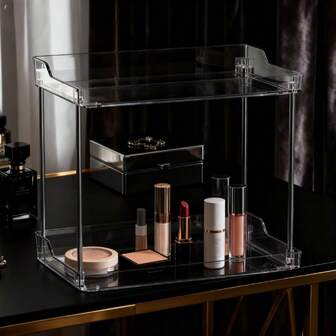 1 件装首饰收纳架，饰品收纳架，化妆品收纳架，洗发水和沐浴露收纳架，牙膏和牙刷收纳架，个人护理用品收纳架，美容收纳架，护肤品收纳架，化妆品收纳架，桌面纸巾收纳架，厨房用具收纳架，多功能收纳架