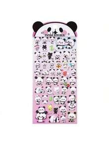 3D süße Panda Stereoskopische Tier Aufkleber, Bildungsbelohnungsaufkleber für Kinder, zum Selbermachen