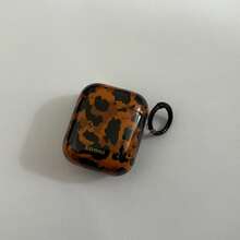 Niche Retro Amber Brown Leopard Print Pro 2 Earphone Case, Apple 4th Gen Protective Cover, Silicone, Fashionable, With Protective Film (Please Peel Off Before Use) - Amber Patterns - View 13