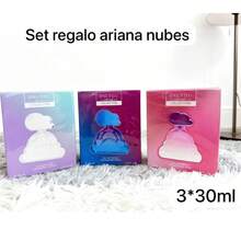 3*30 ML SET REGALO PERFUME PARA DAMA NUBES ARIANA Miniatura presentación premium ideal para viaje obsequio especial aromas variados cuidado personal belleza DULCE Y AFRUCTADOS - Múltiples aromas - Ver 1