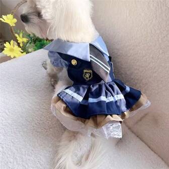 新宠物狗猫马尔济斯犬约克夏梗犬兔子动物镇警官服装