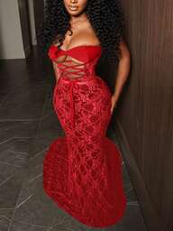 Nouvelle robe moulante sexy à encolure ras-du-cou, croisée, en dentelle transparente et patchwork