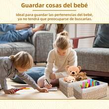 Canastas Organizadoras,3 Piezas Juego de cestas organizadoras,Cestas tejidas a mano para almacenamiento y baño, hogar,dormitorio y Baño,Diseño Decorativo para Hogar (Beige B) - Café A - Ver 2