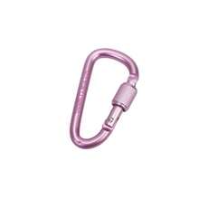 5pcs D-Shape Spring Snap Hooks With Screw Gate, Black Aluminum Alloy, Suitable For Fishing, Key Chains, Outdoor Accessories, Camping Equipment, Camping Essentials - Multicolor - View 12